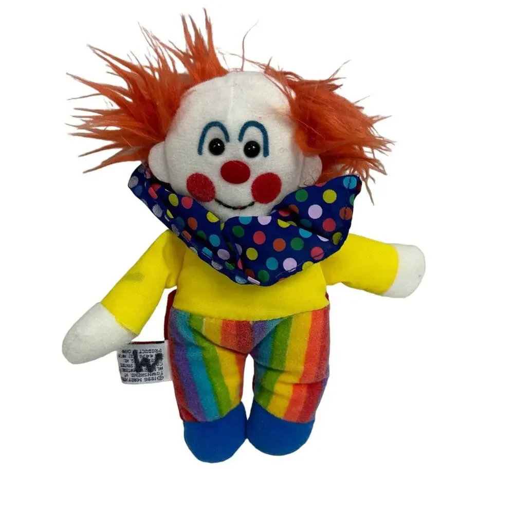 MARY MEYER TIPPY TOES finger puppet Clown PLUSH STUFFED animal 7